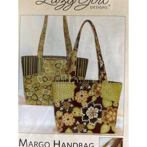 Lazy Girl Designs #127 Margo Handbag Pattern for Sewing with 10 1/4" x 9 1/4" x